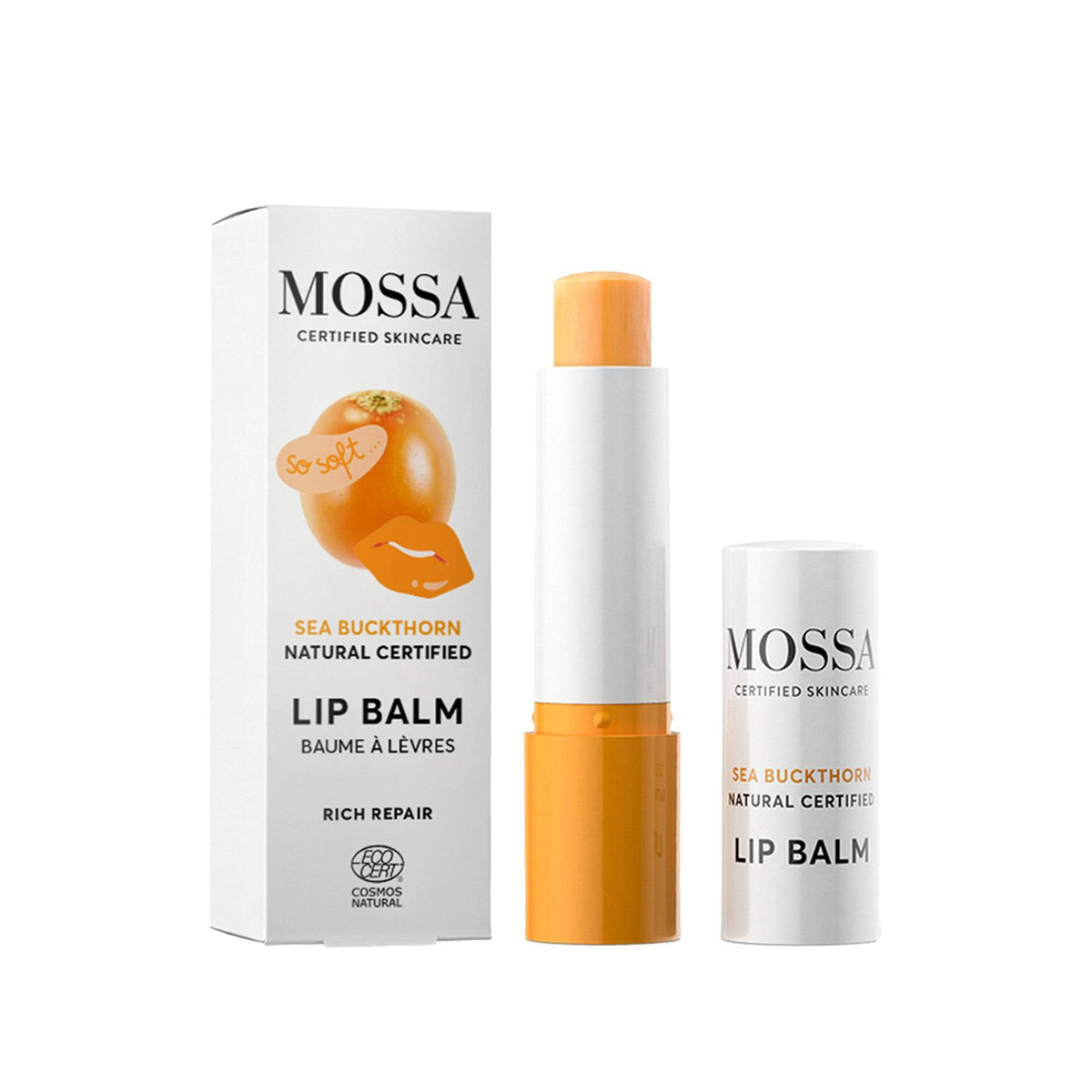 Mossa Rich Repair Sea Buckthorn Lip Balm - Tyrni huulivoide 4,5 g - integratoridirecthub.com