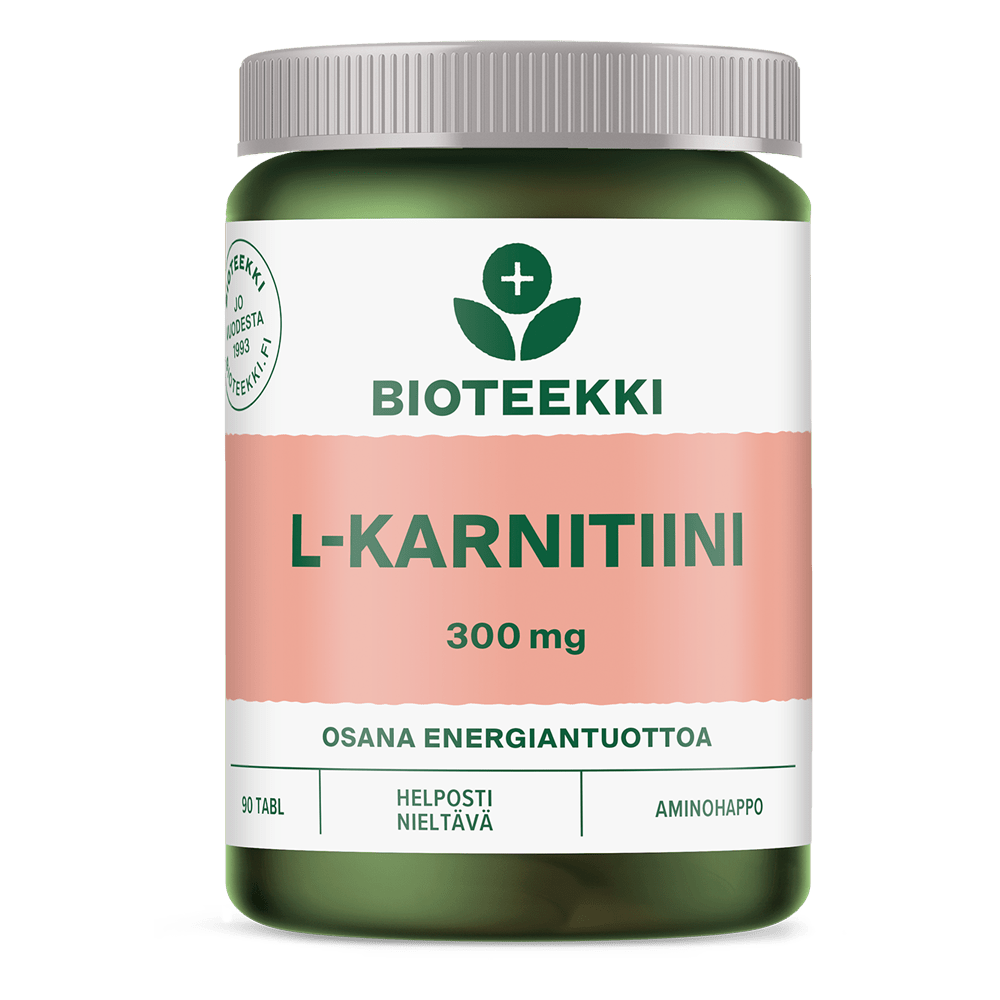 Bioteekki L-Karnitiini 300 mg 90 tabl. - integratoridirecthub.com