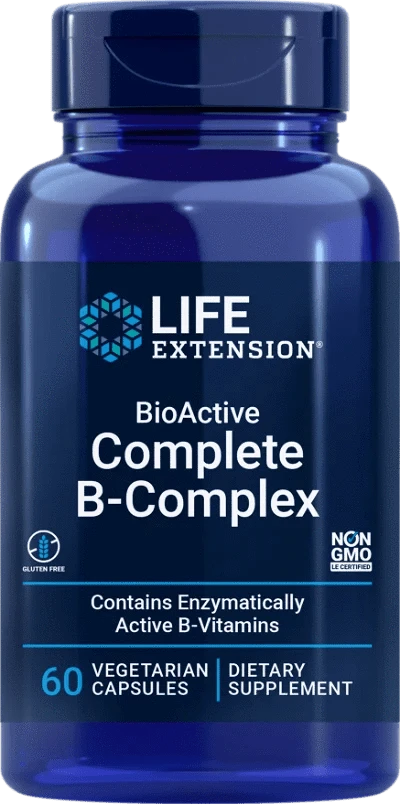 Life Extension BioActive Complete B-Complex 60 kaps. - integratoridirecthub.com