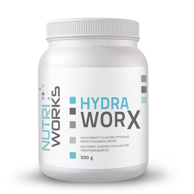Nutri Works Hydra Worx - Hiilihydraatti-elektrolyyttijauhe 500 g - Maustamaton - integratoridirecthub.com