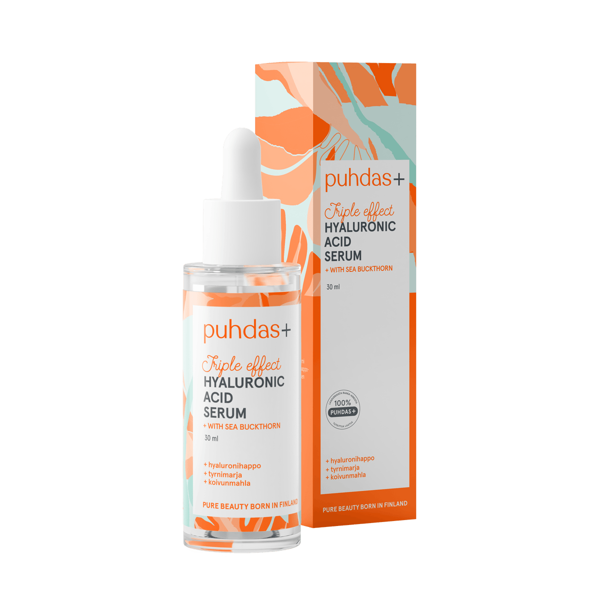 Puhdas+ Hyaluronihapposeerumi Tyrni 30 ml - integratoridirecthub.com