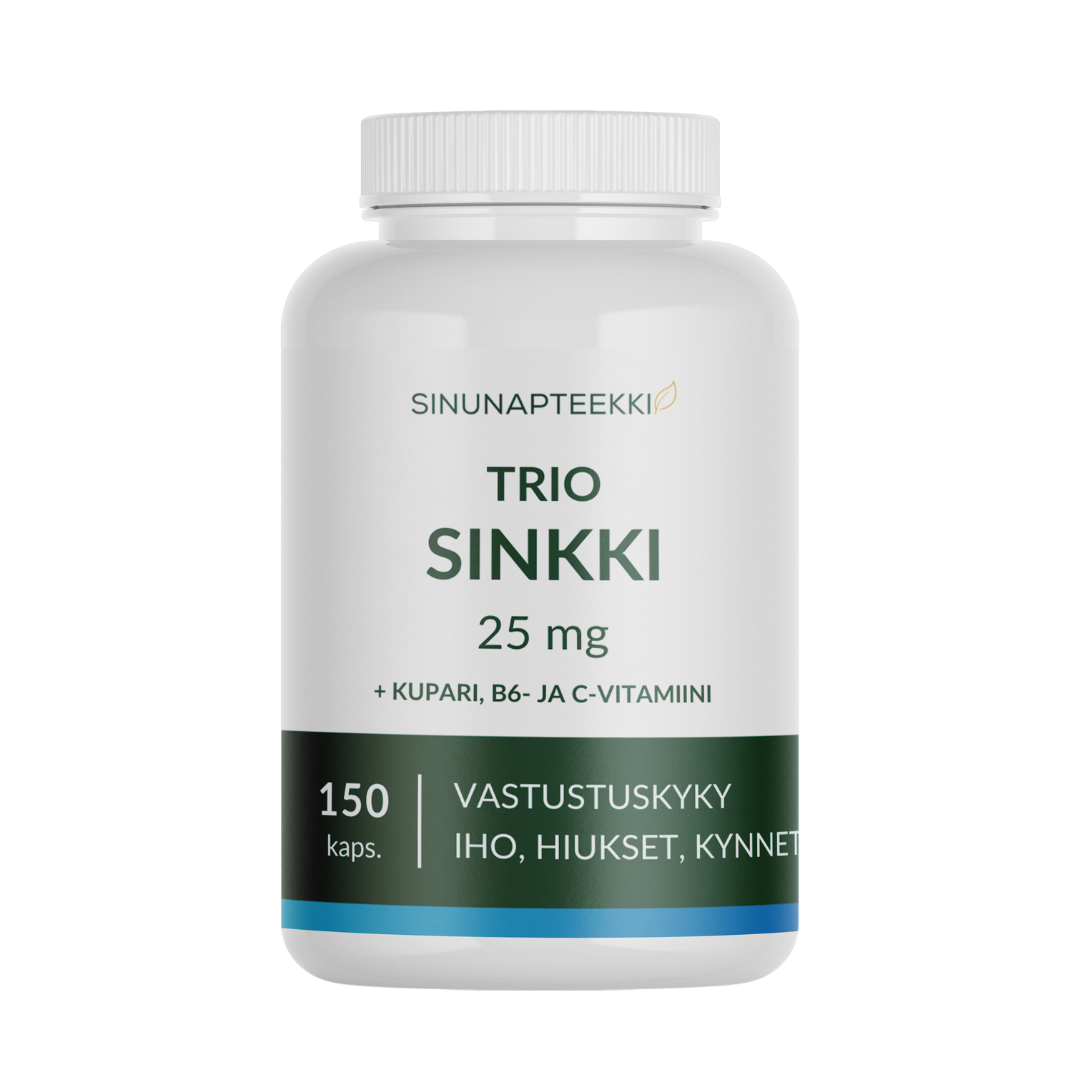 Sinunapteekin Trio Sinkki 25 mg 150 kaps. - integratoridirecthub.com