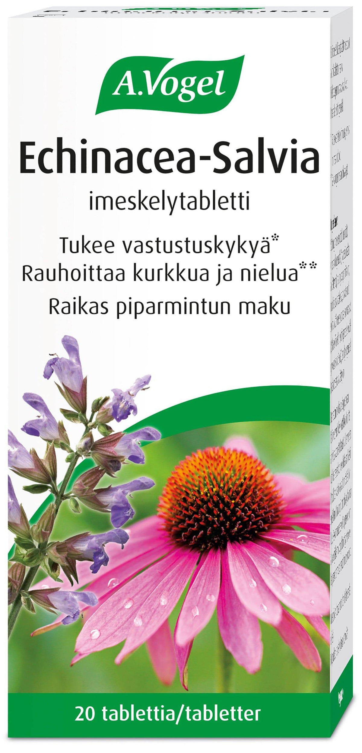 A.Vogel Echinacea-Salvia Imeskelytabletti 20 tabl. - integratoridirecthub.com
