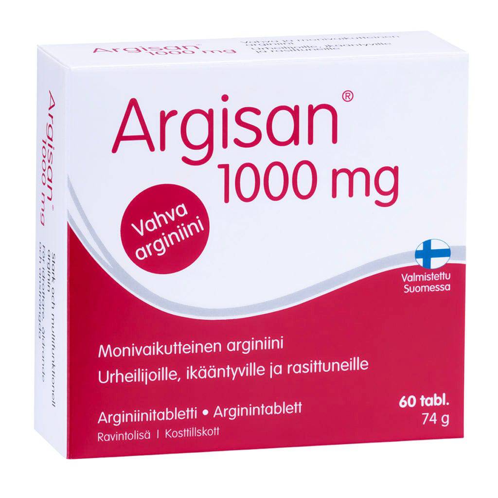 Argisan - Vahva L-arginiini 1000 mg 60 tabl. - integratoridirecthub.com