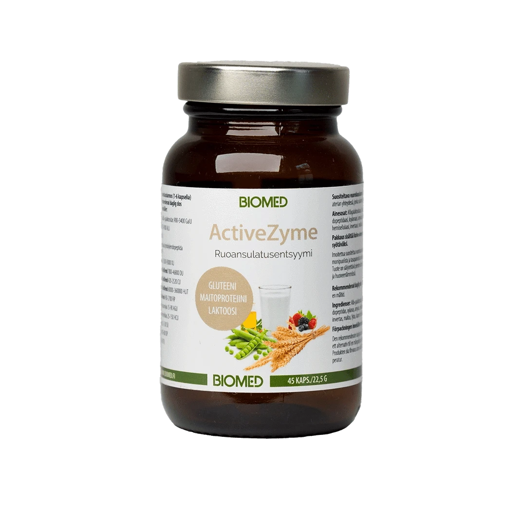 Biomed ActiveZyme - Ruoansulatusentsyymi 45 kaps. - integratoridirecthub.com
