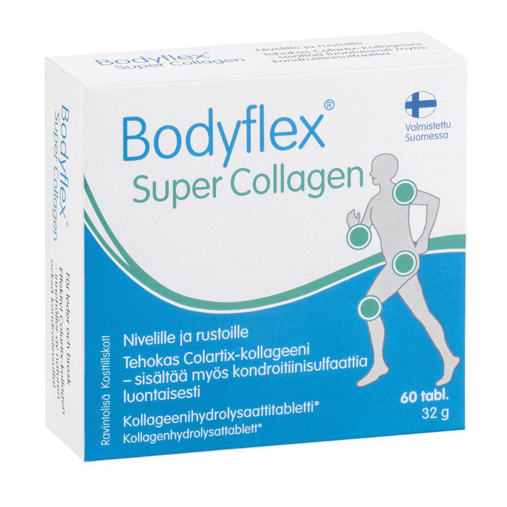Bodyflex Super Collagen - Kollageenihydrolysaattitabletti 60 tabl. - integratoridirecthub.com