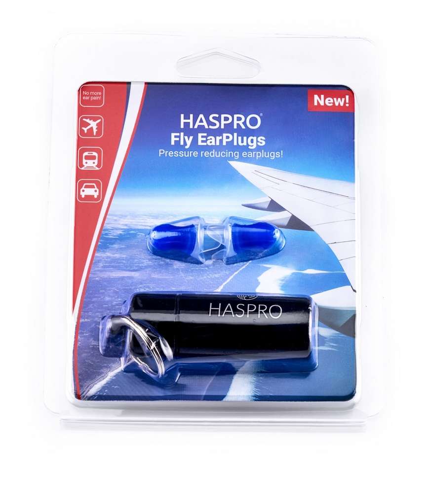 Haspro Fly EarPlugs - Lentokorvatulpat matkustamiseen 1 pari - integratoridirecthub.com
