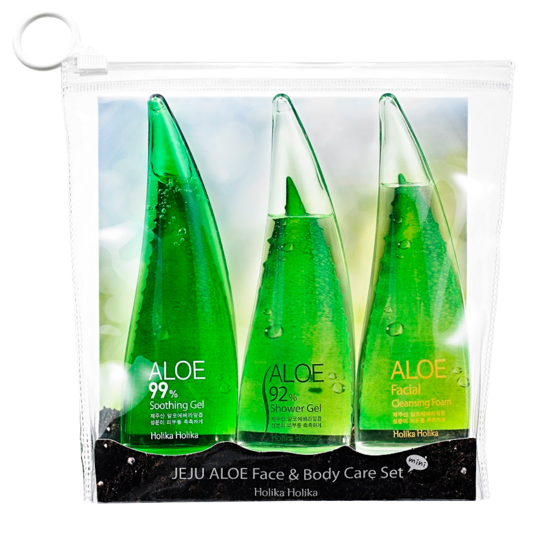 Holika Holika Jeju Aloe Face & Body Care Set - Lahjapakkaus - integratoridirecthub.com
