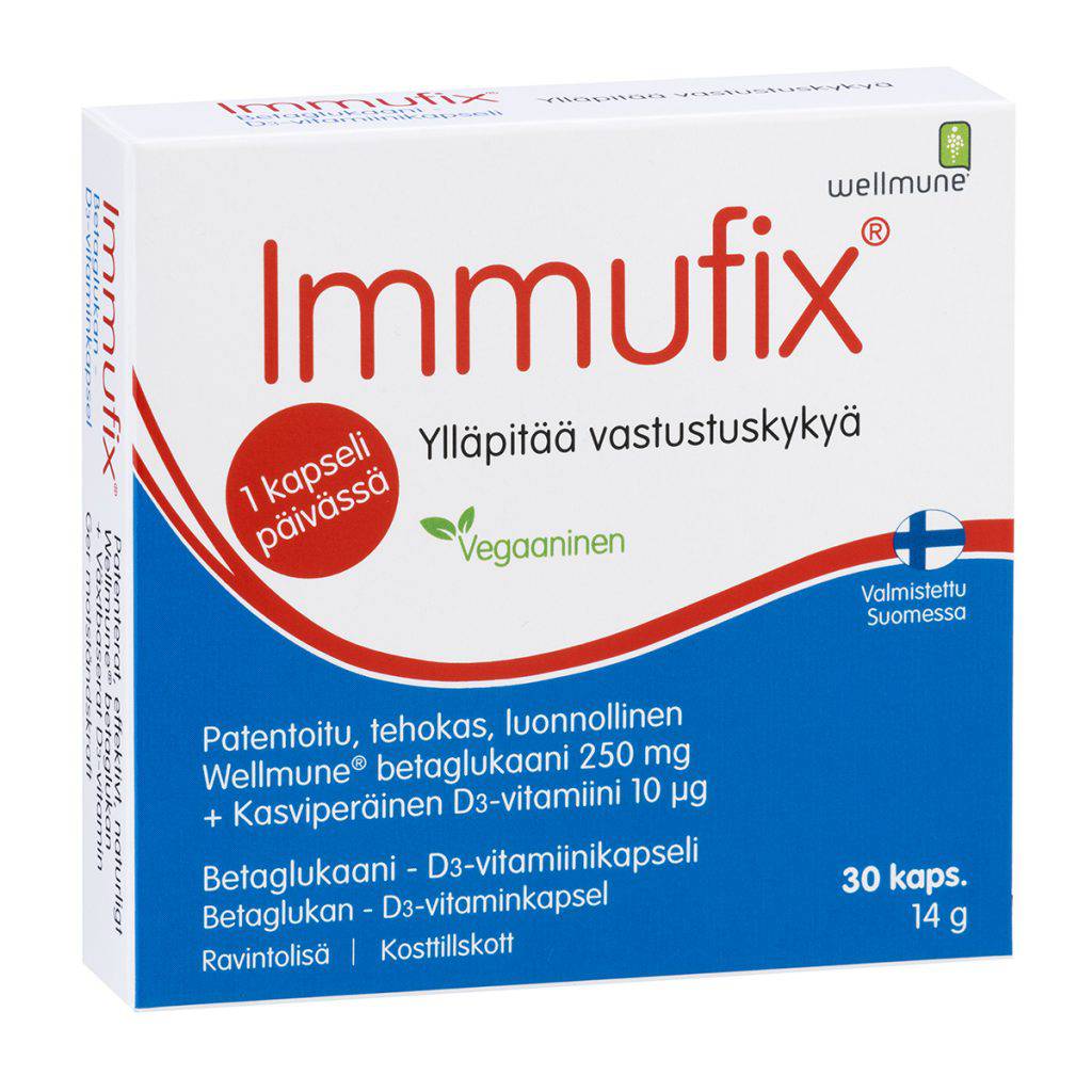 Immufix D3 - Betaglukaanikapseli 30 kaps. - integratoridirecthub.com