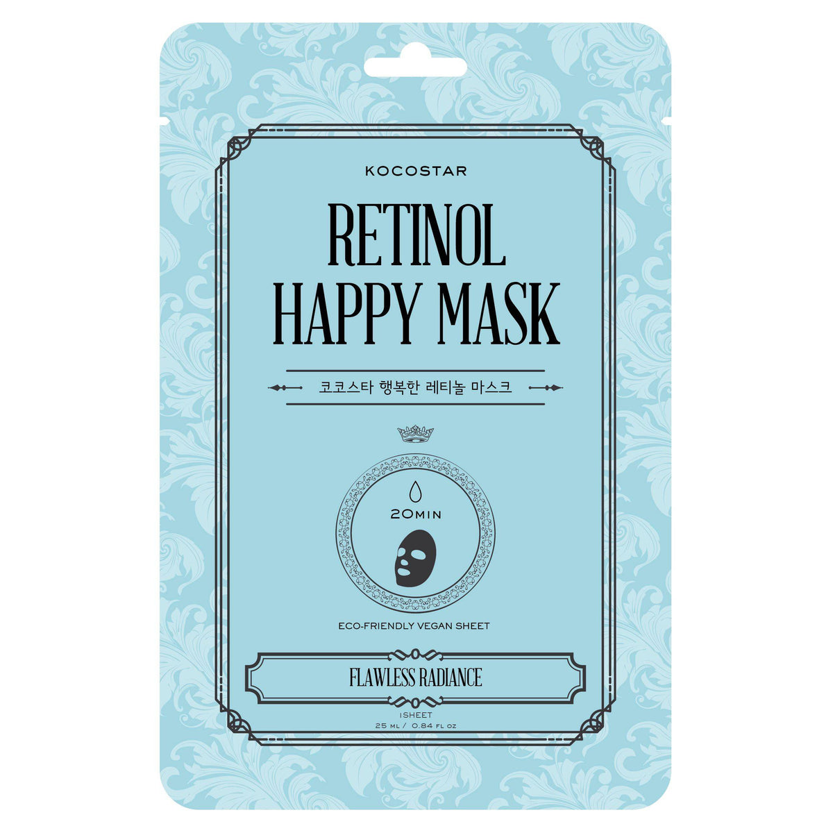 Kocostar Retinol Happy Mask - Kangasnaamio 1 kpl - integratoridirecthub.com