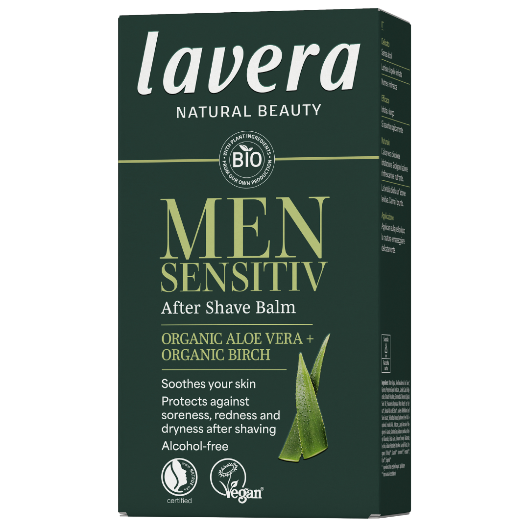 Lavera Men Sensitiv After Shave Balm, voide, miesten kosmetiikka, miehet, parta, parranajo, ihonhoito, luonnonkosmetiikka, integratoridirecthub.com