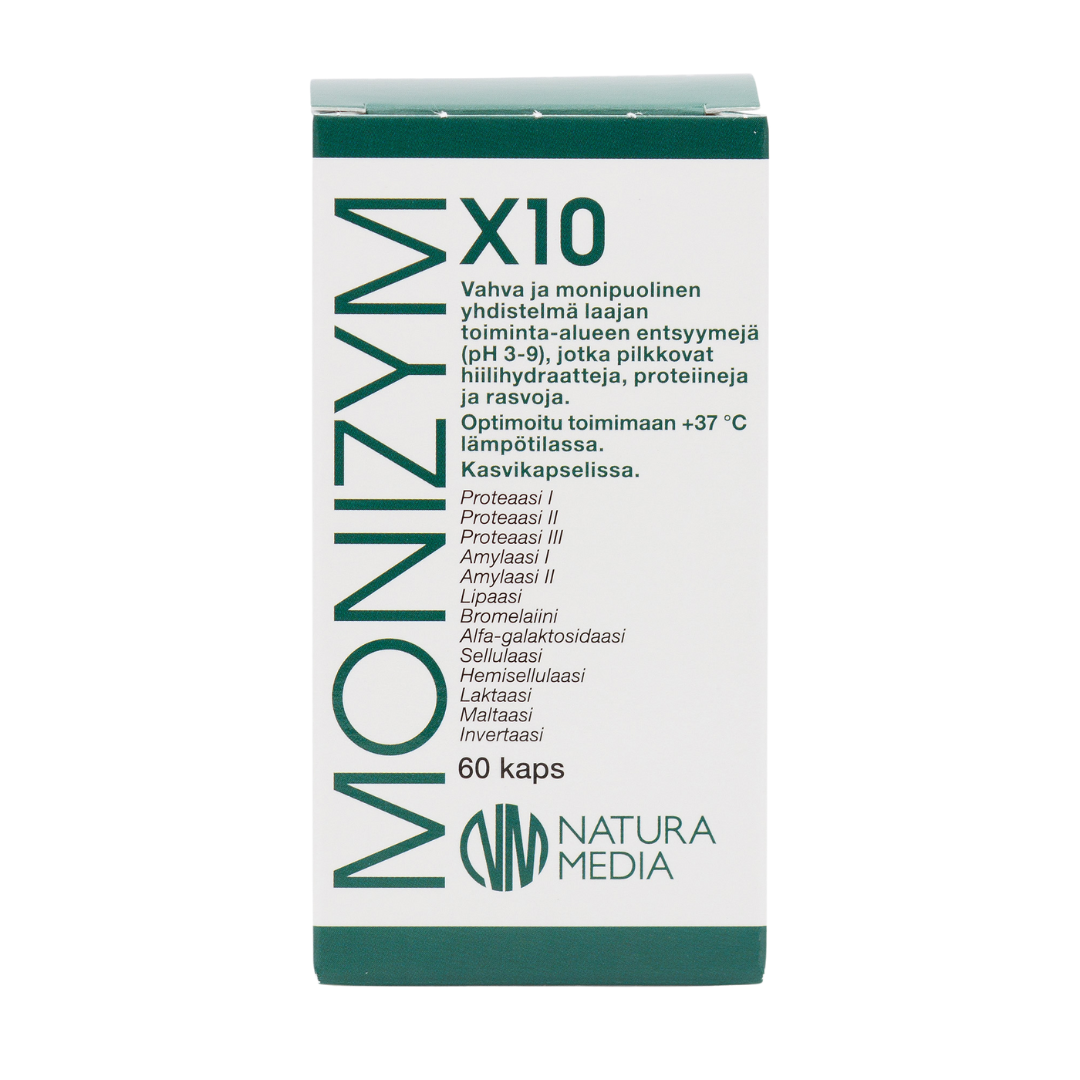 Natura Media Monizym x10 - 60 kaps. - integratoridirecthub.com