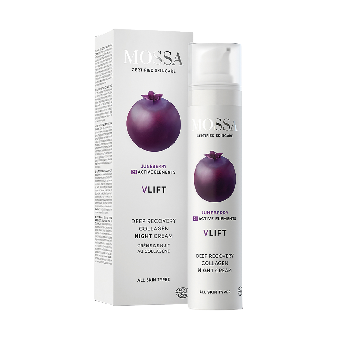 Mossa V Lift Deep Recovery Collagen Night Cream - Kiinteyttävä yövoide 50 ml - integratoridirecthub.com