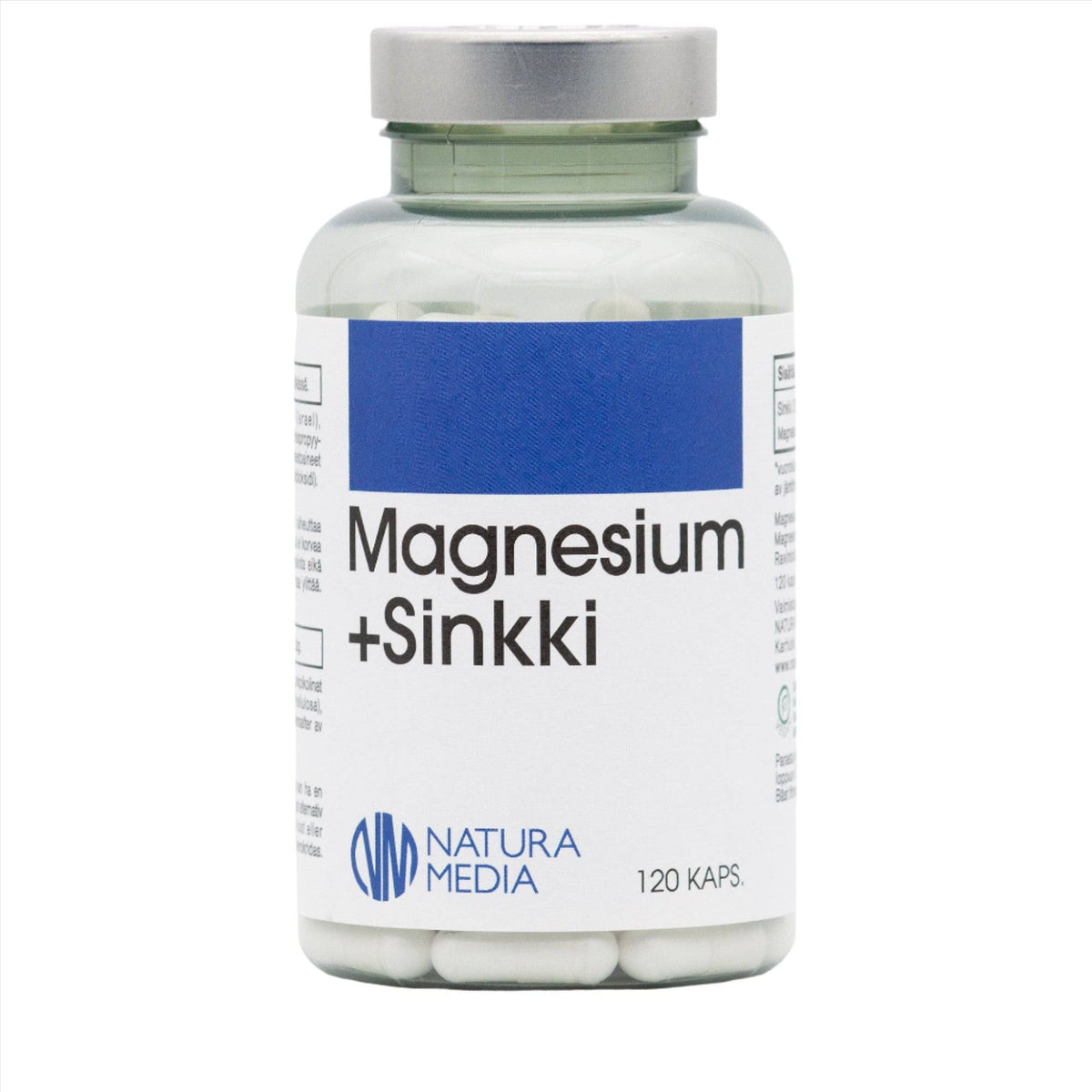 Natura Media Vahva Magnesium + Sinkki 120 kaps. - integratoridirecthub.com