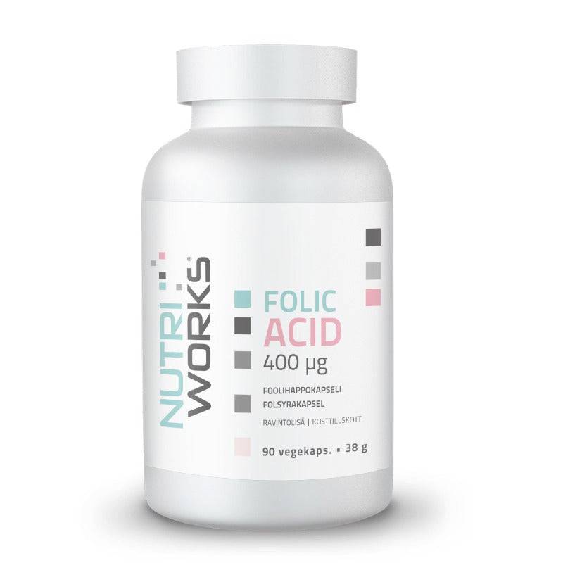 Nutri Works Folic Acid 400 µg - Foolihappokapseli 90 kaps. - integratoridirecthub.com