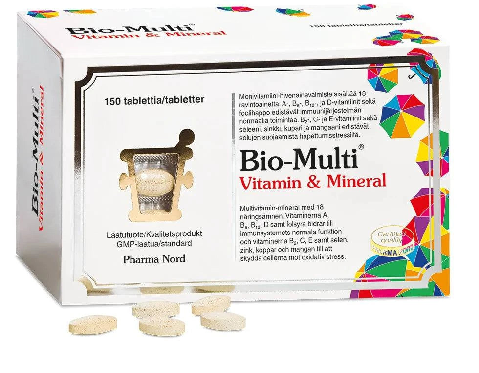 Pharma Nord Bio-Multi monivitamiini- ja hivenainetabletti 150 tabl. - integratoridirecthub.com