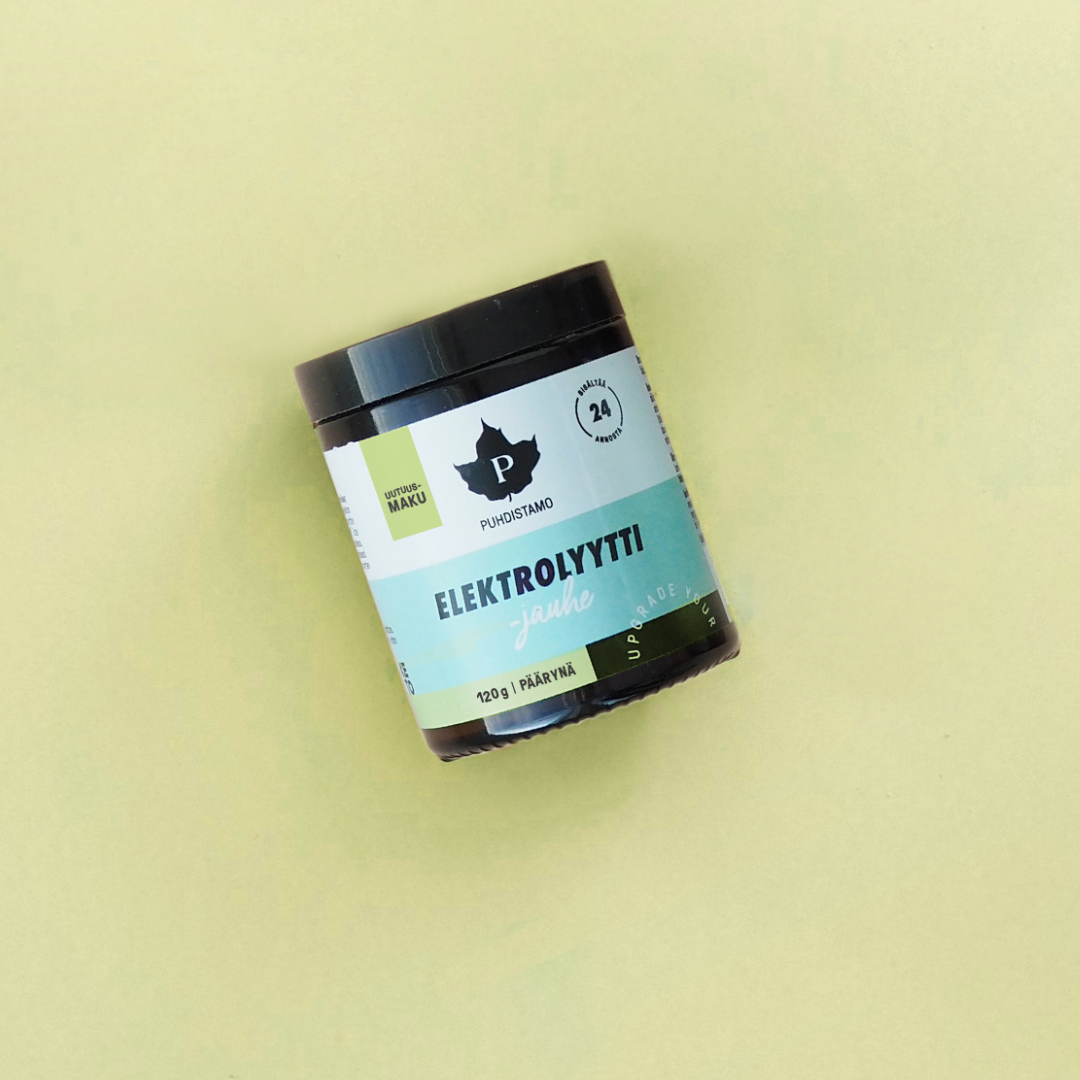 Puhdistamo Elektrolyyttijauhe Päärynä 120 g nesteytys, liikunta, urheilu, nesteyttäjä, elektrolyytit, hikoilu, integratoridirecthub.com