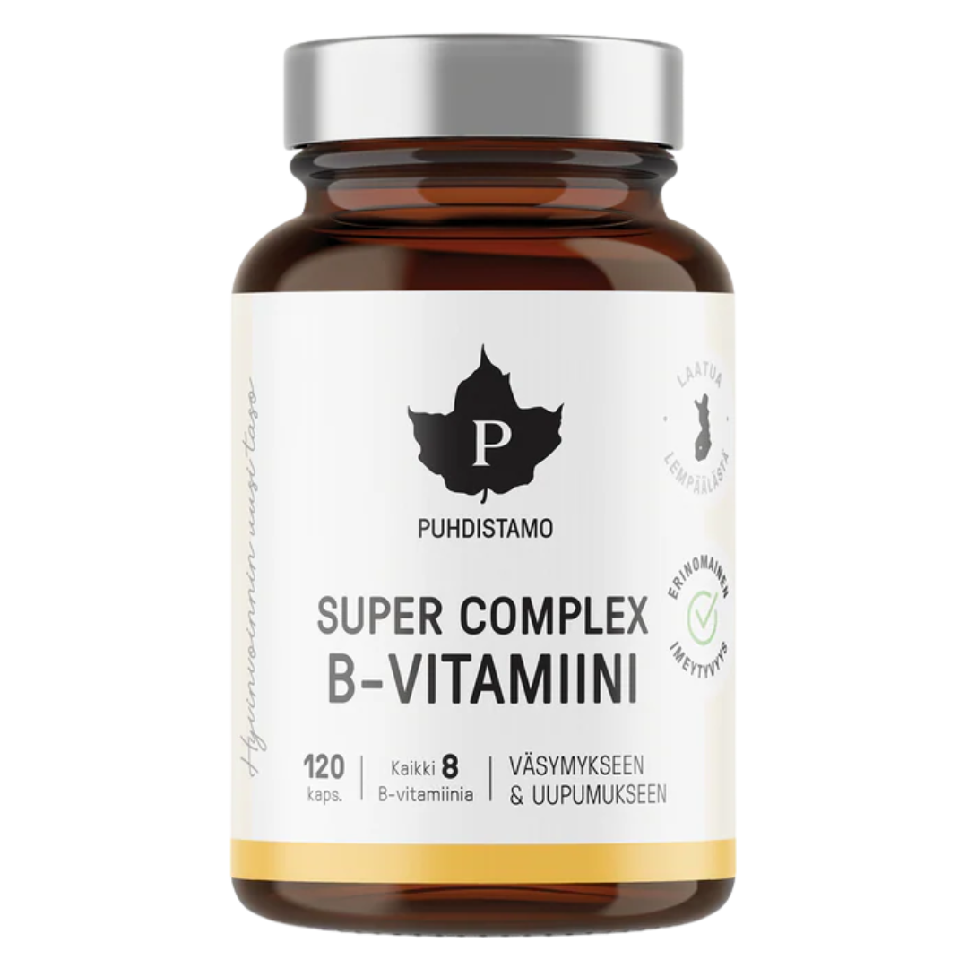Puhdistamo Super Complex B-vitamiini, 120 kaps., integratoridirecthub.com
