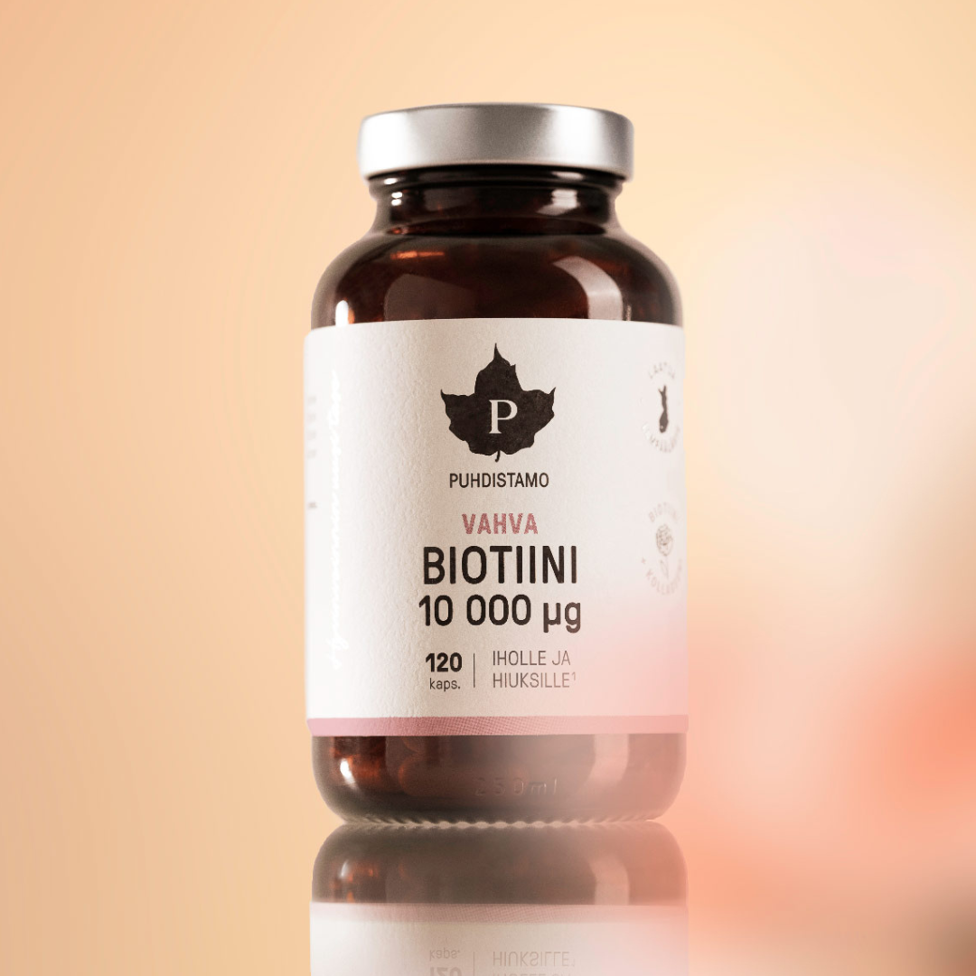 Puhdistamo, vahva biotiini, 10 000 µg, iholle ja hiuksille, 120 kaps., iholle, hiuksille, kauneus, integratoridirecthub.com
