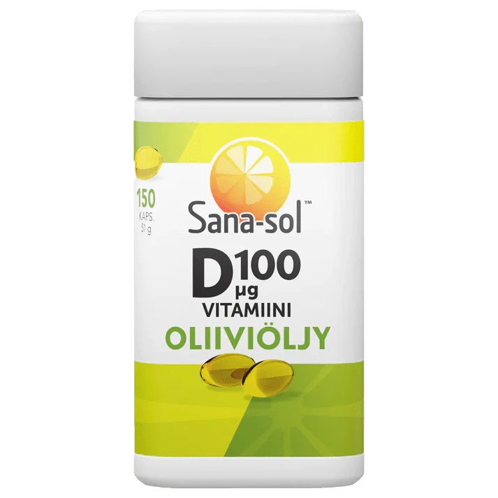 Sana-Sol D-Vitamiini Oliiviöljykapseli 100 μg 150 kaps. - integratoridirecthub.com