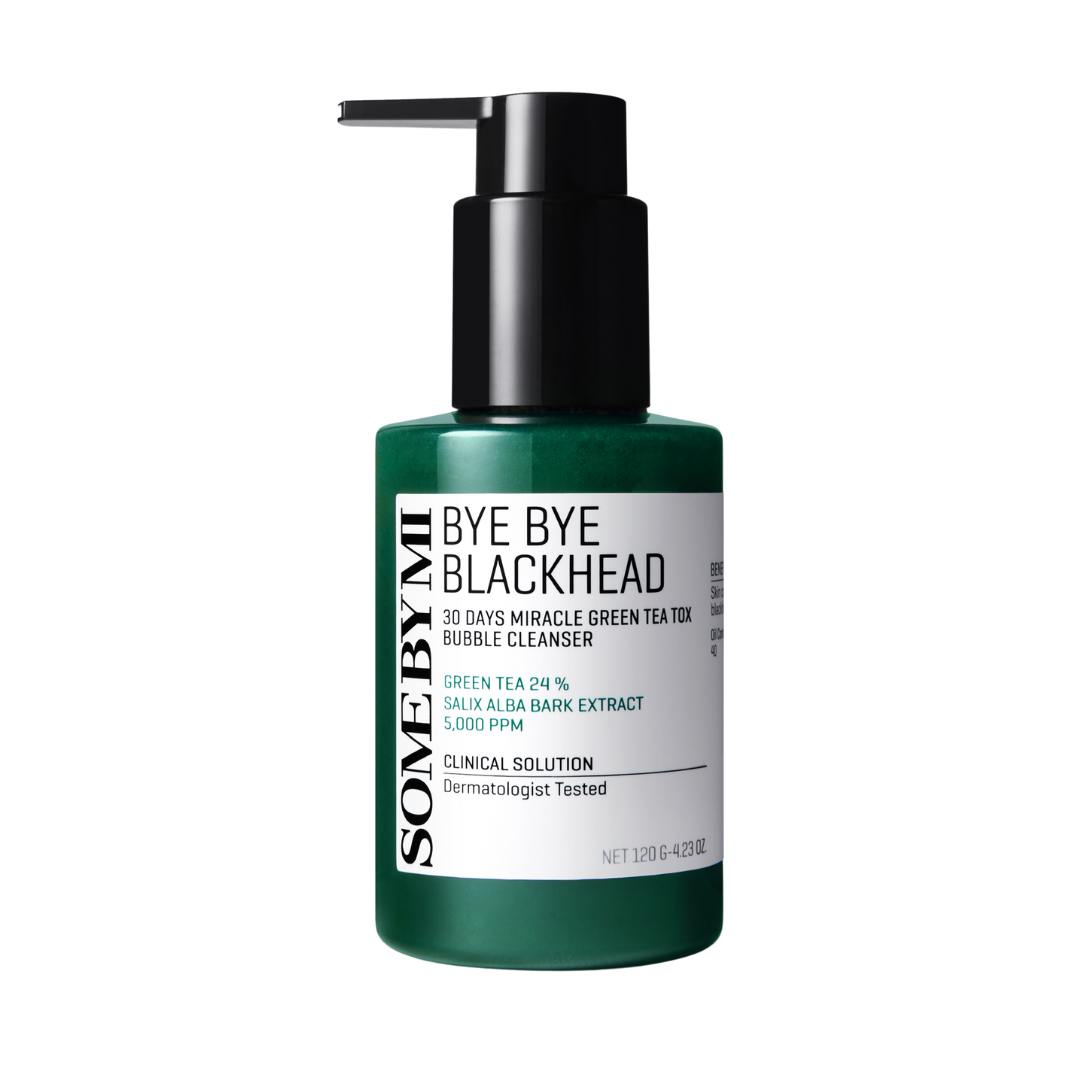 Some By Mi Bye Bye Blackhead 30 Days Miracle Green Tea Tox Bubble Cleanser - Puhdistusaine 120 g - integratoridirecthub.com