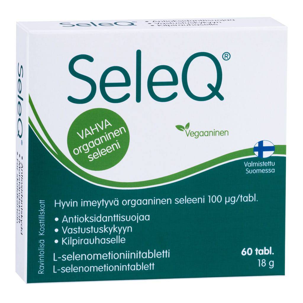 Seleq - L-selenometioniinitabletti - orgaaninen seleeni 100 µg 60 tabl. - integratoridirecthub.com
