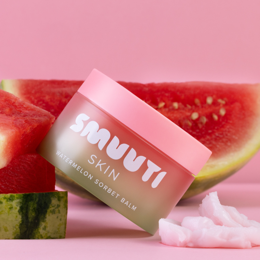 Smuuti Skin Watermelon Sorbet Balm - Puhdistusbalmi 100 ml kosteuttava öljypohjainen meikinpoisto vesimeloni koostumus integratoridirecthub.com