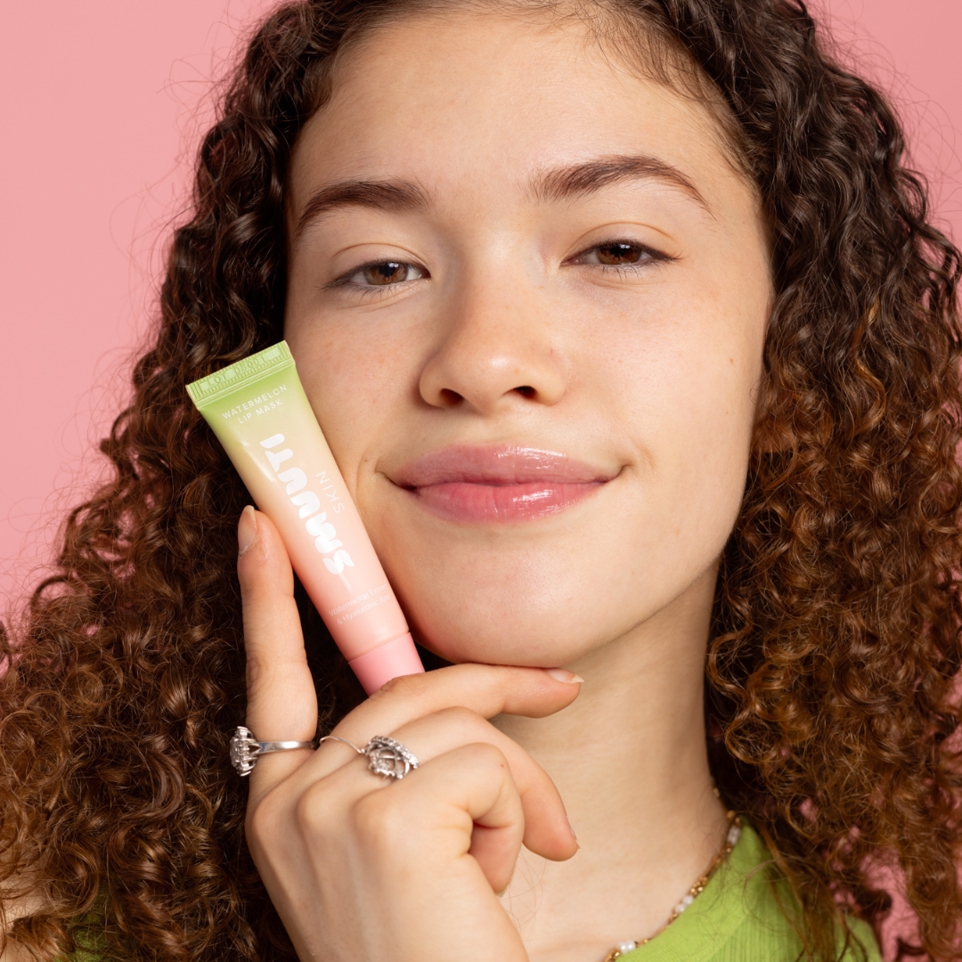 Smuuti Skin Watermelon Lip Mask - Huulinaamio 15 ml huulivoide koostumus kosteuttava vesimeloni fiiliskuva integratoridirecthub.com