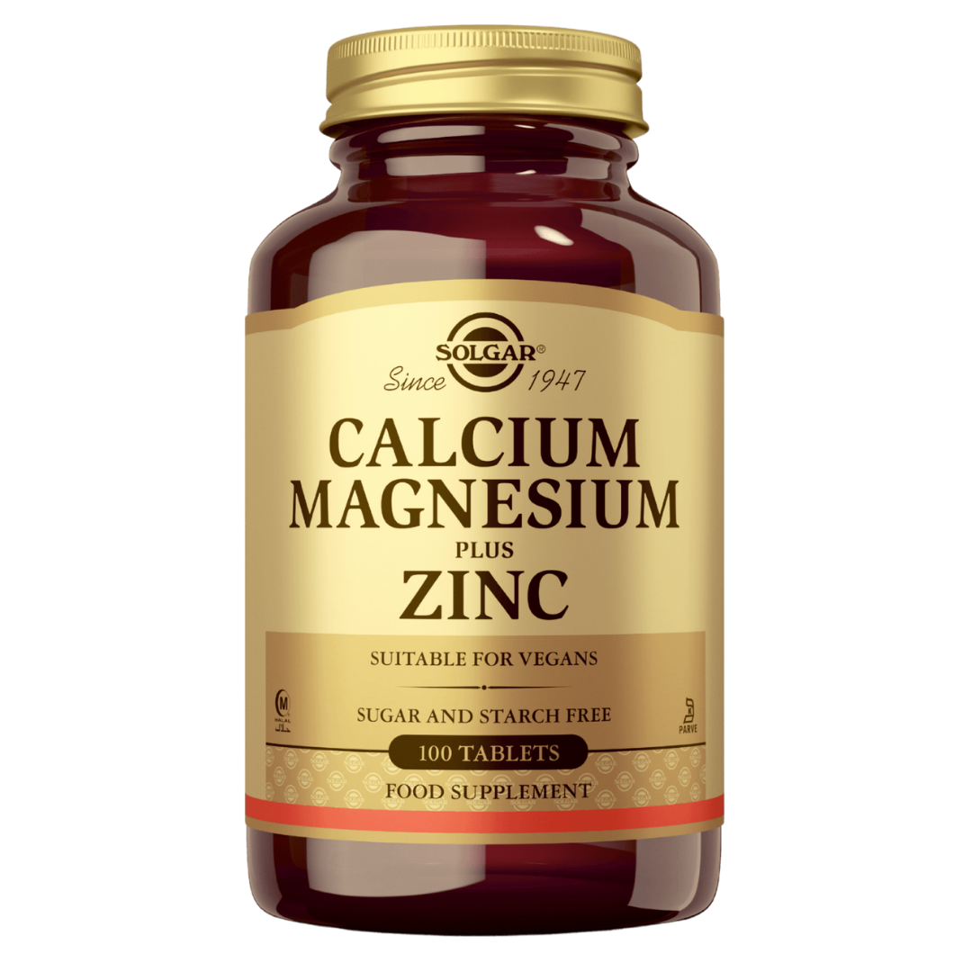 Solgar Calcium Magnesium Plus Zinc - Kalsium-magnesium-sinkki 100 tabl.