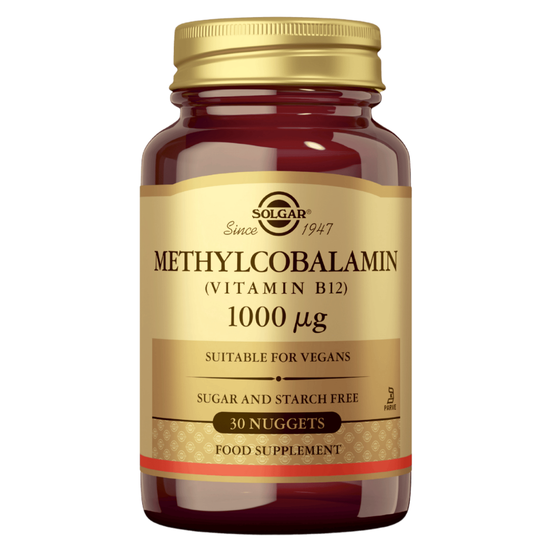 Solgar Methylcobalamin 1000 µg - Metyylikobalamiini 30 imeskelytablettia