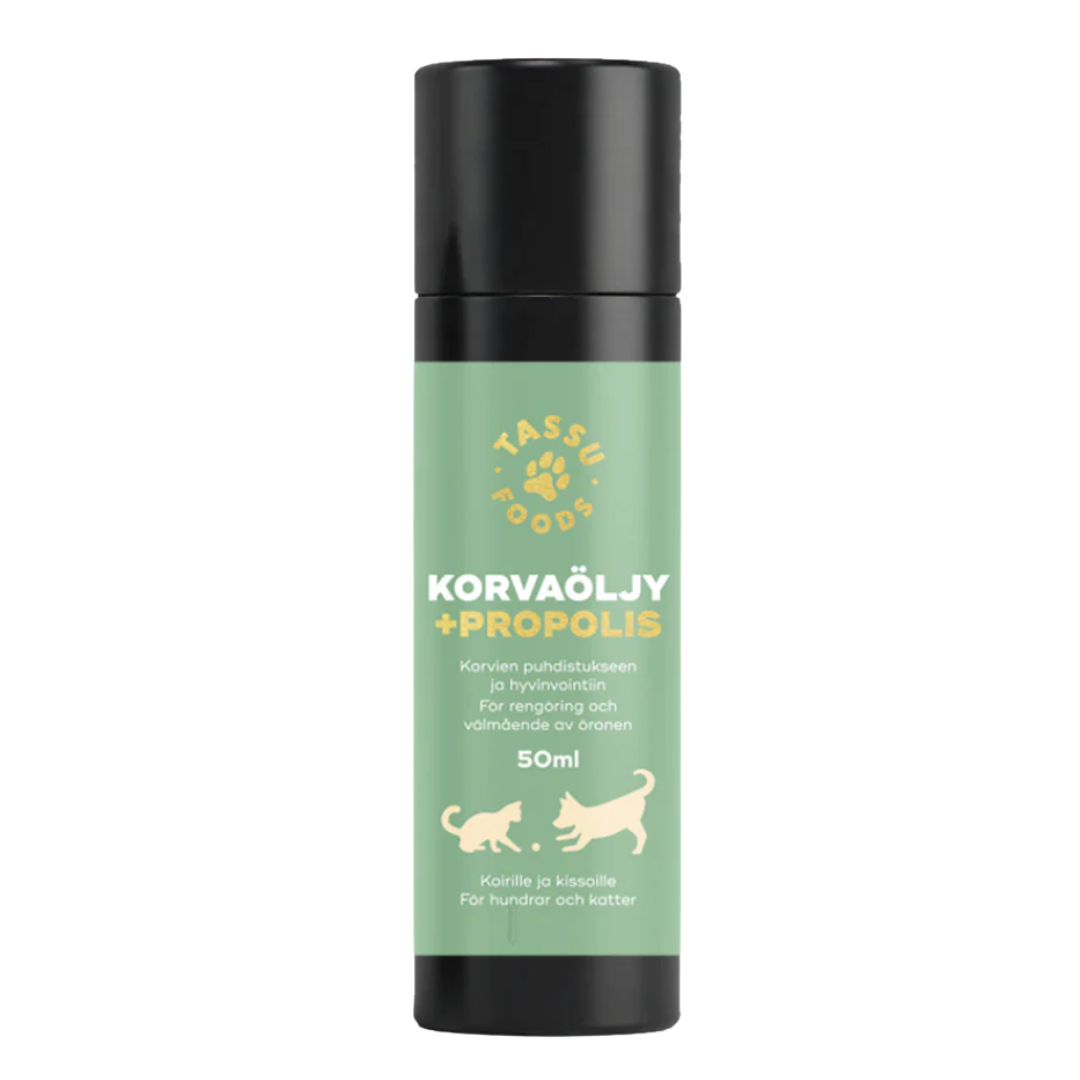 Tassu Foods Korvaöljy, Propolis 50 ml, koirille ja kissoille