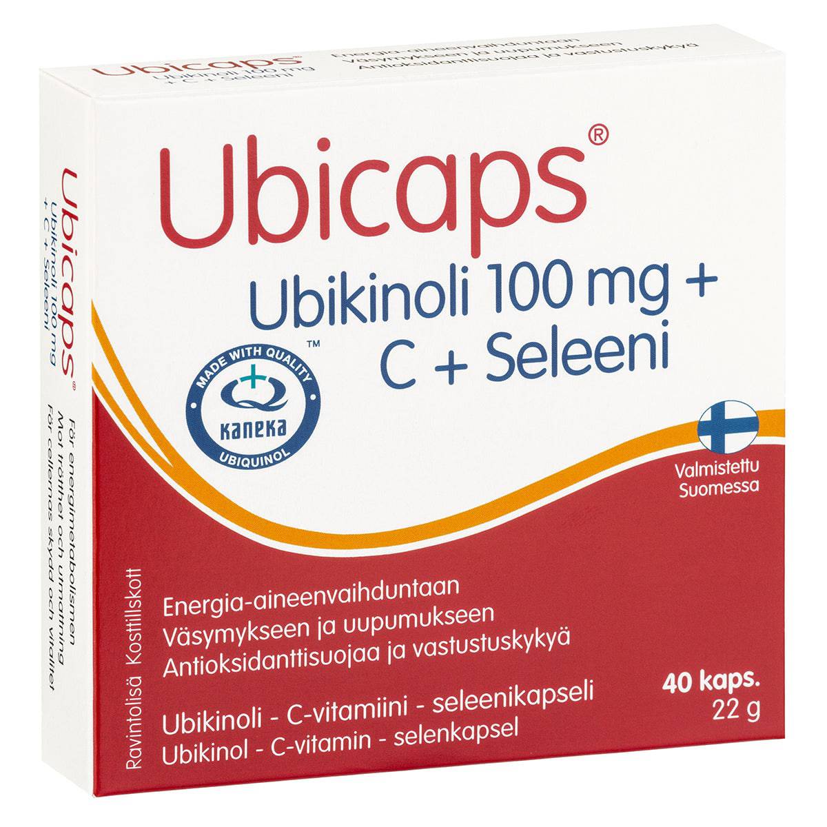 Ubicaps Ubikinoli 100mg + C+ Seleeni 40 kaps. - integratoridirecthub.com