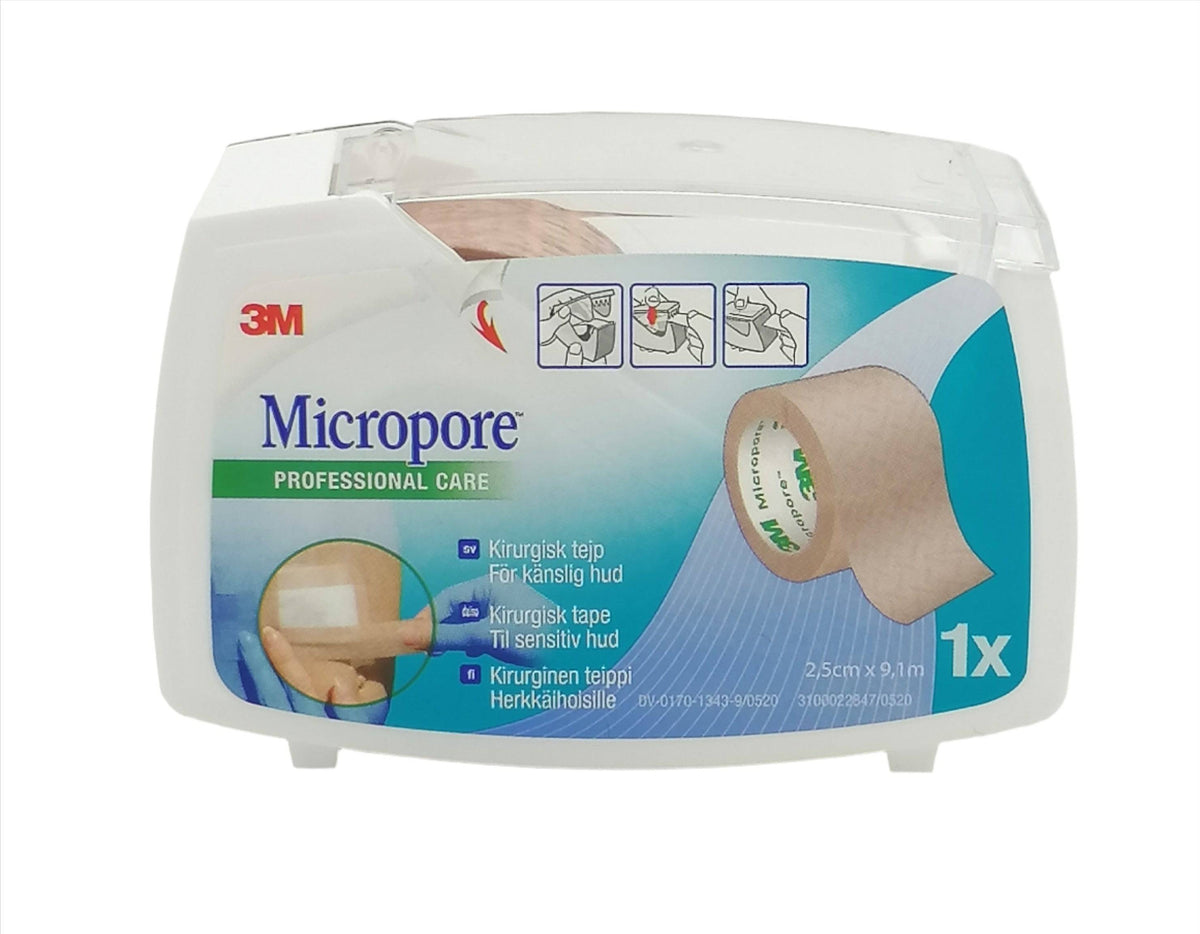 Micropore Kirurginteippi Ruskea 1 x 2,5 cm x 9,1 m - integratoridirecthub.com