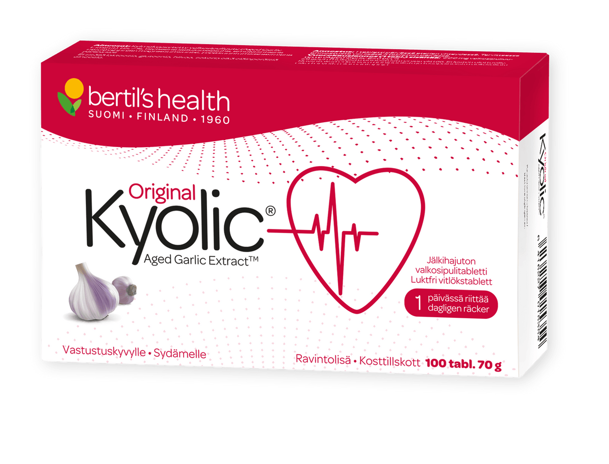 Bertil's Health Kyolic - Hajuton valkosipuliuute 100 tabl. - integratoridirecthub.com