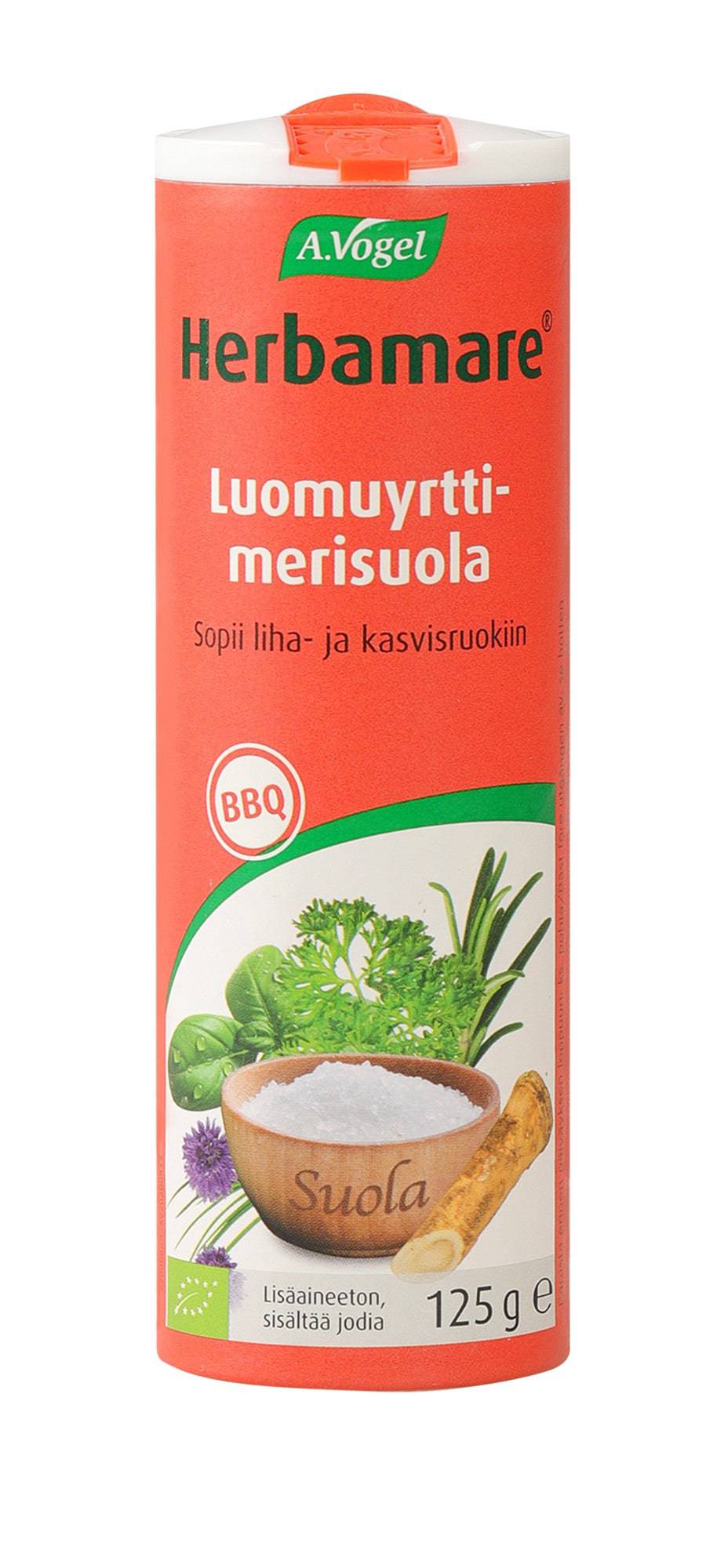 A.Vogel Herbamare BBQ - Luomuyrttimerisuola 125 g - integratoridirecthub.com