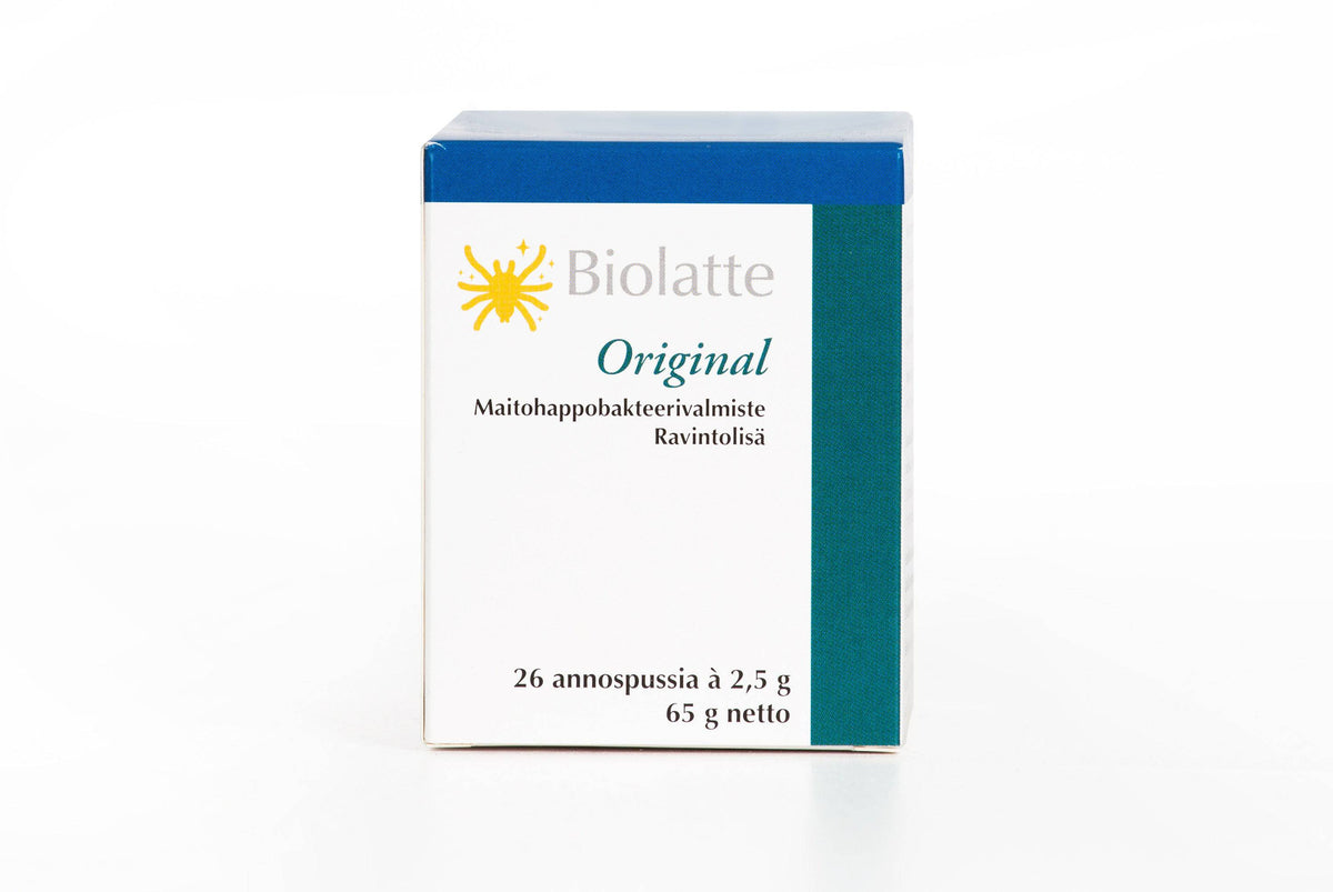 Biolatte Original Maitohappobakteerivalmiste 26 annospussia - integratoridirecthub.com