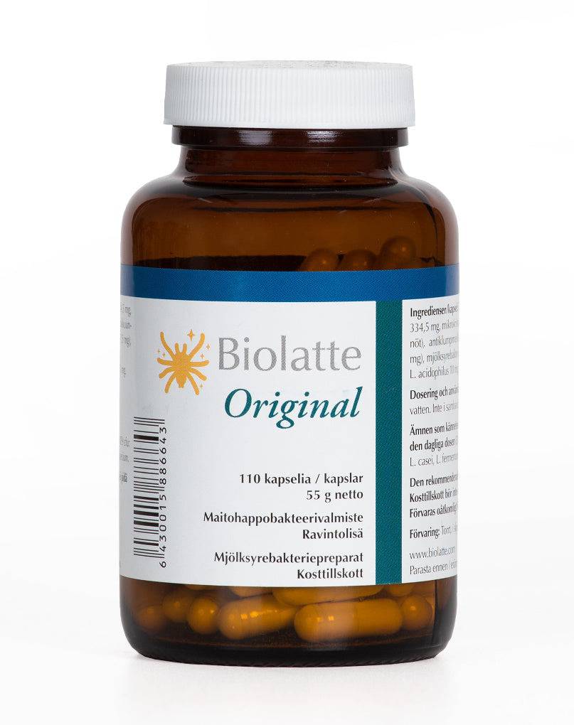 Biolatte Original - Maitohappobakteerivalmiste 110 kaps. - integratoridirecthub.com