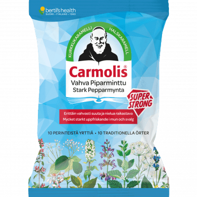 Carmolis Vahva Piparminttu kurkkukaramelli 75 g - integratoridirecthub.com