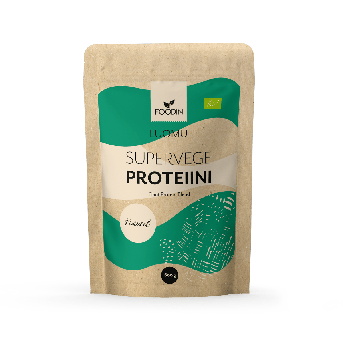 Foodin Luomu Supervege Proteiini Natural 600 g - integratoridirecthub.com