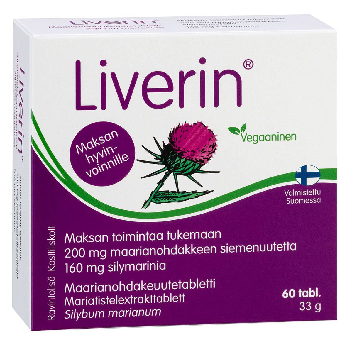 Liverin - Maarianohdakeuutetabletti 60 tabl. - integratoridirecthub.com