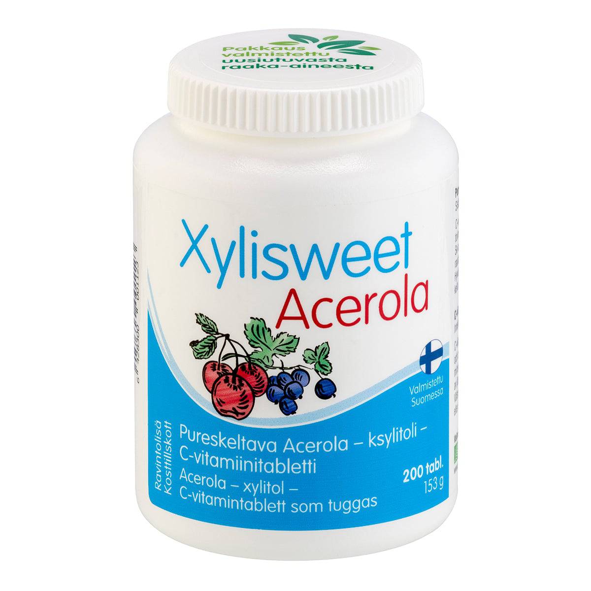 Xylisweet Acerola 75 mg - Acerola - ksylitoli - C-vitamiinitabletti 210 tabl. - integratoridirecthub.com