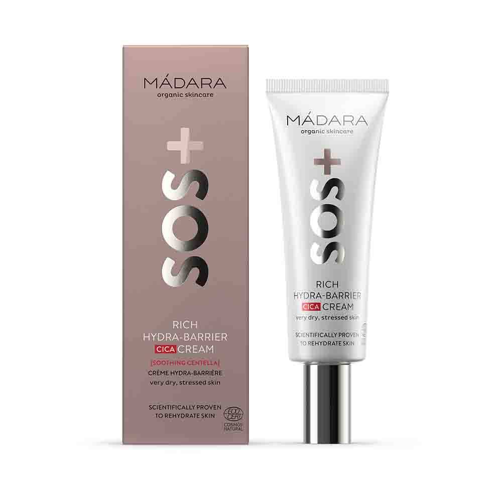 Madara SOS Hydration Rich Hydra-Barrier Cica Cream - täyteläinen kasvovoide 40 ml - poistuu - integratoridirecthub.com