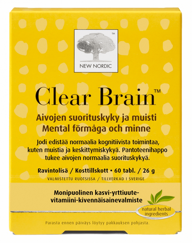 New Nordic Clear Brain 60 tabl. - integratoridirecthub.com