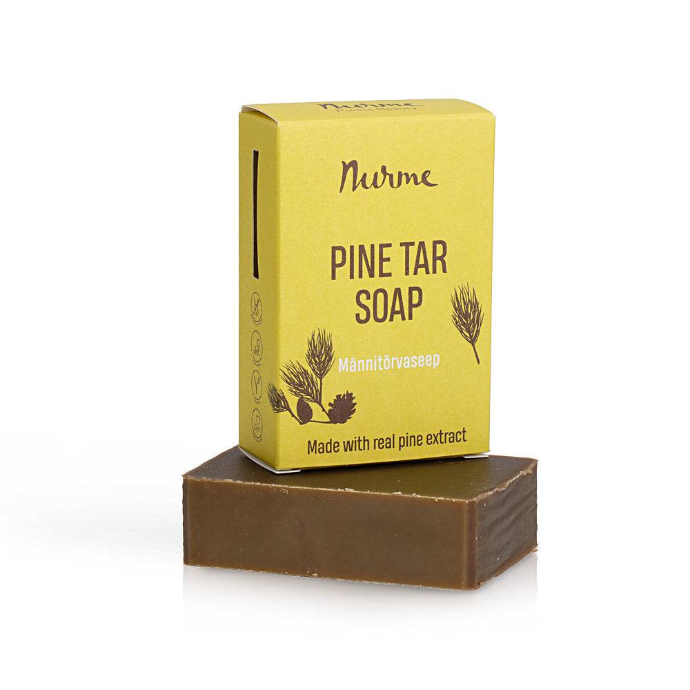 Nurme Pine Tar Soap - Männyntervapalasaippua kuivalle iholle 100 g - integratoridirecthub.com