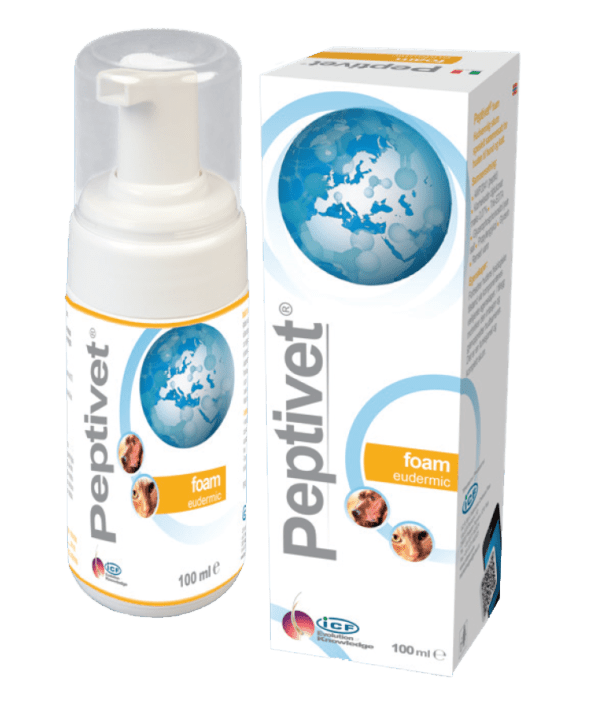 Peptivet Foam - Vaahtoliuos koirille ja kissoille 100 ml - integratoridirecthub.com