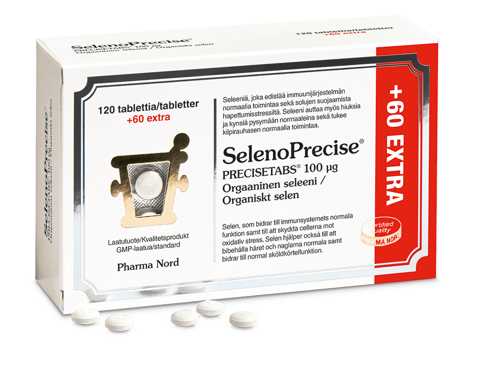 Pharma Nord SelenoPrecise 100 µg - Orgaaninen seleeni 120+60 tabl. - integratoridirecthub.com