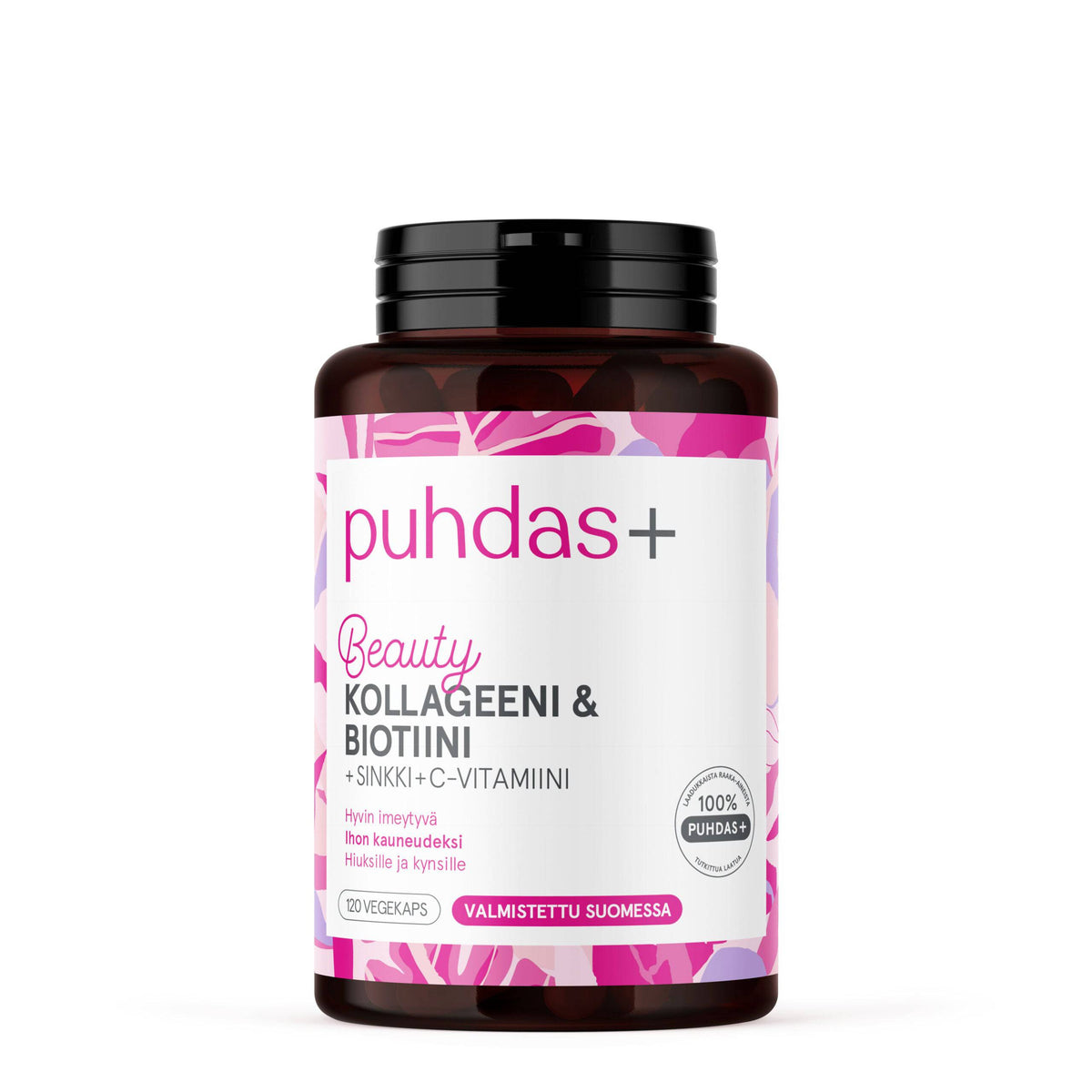Puhdas+ Beauty - Kollageeni & Biotiini 120 kaps. - integratoridirecthub.com