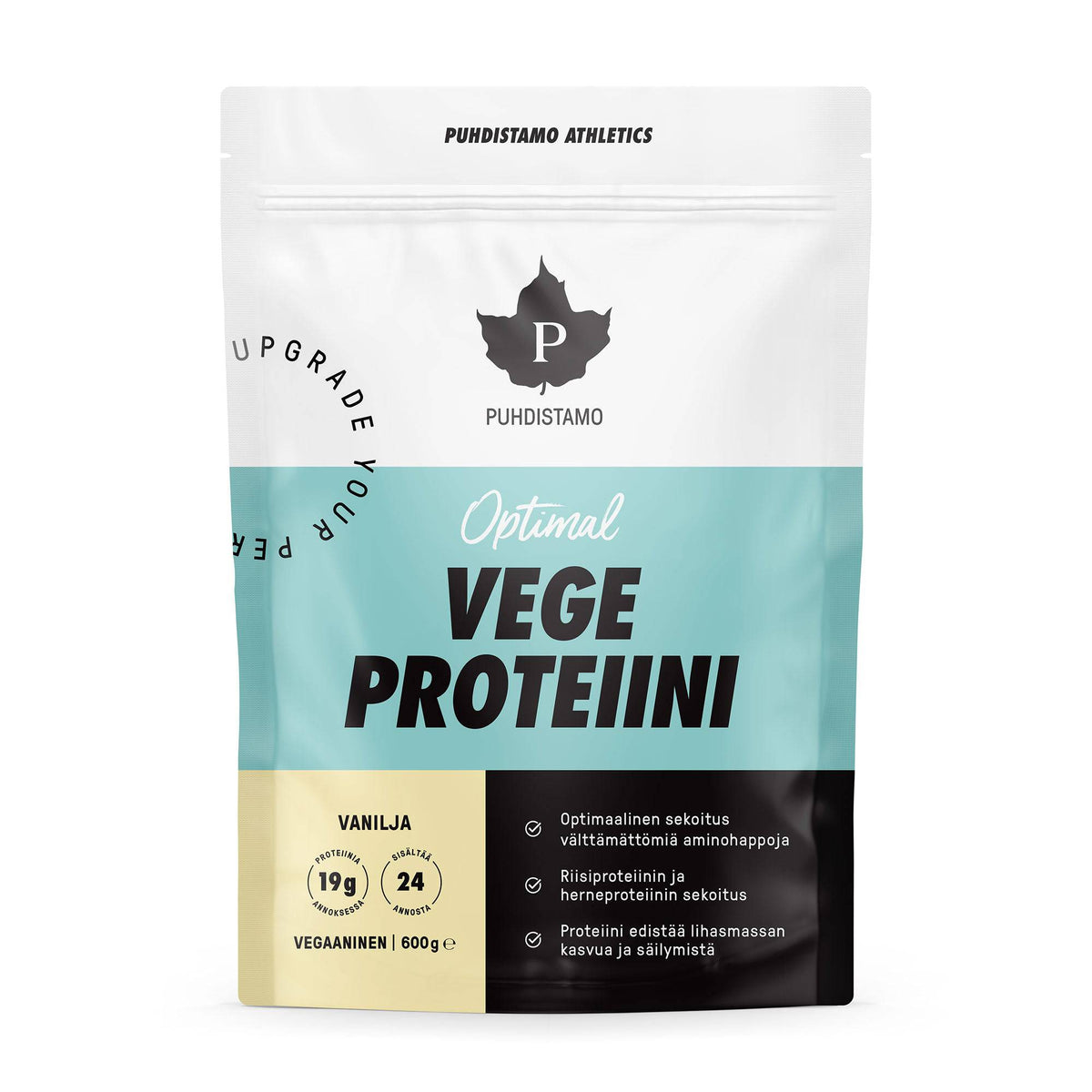 Puhdistamo Athletics Vege Proteiini Vanilja 600 g - integratoridirecthub.com