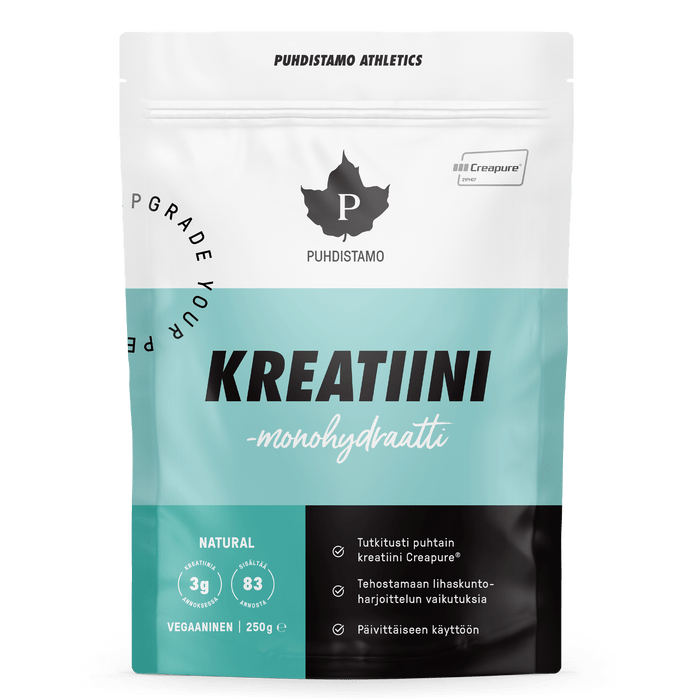 Puhdistamo Natural Kreatiini - Monohydraatti 250 g - integratoridirecthub.com