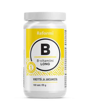 Reformi B-vitamiini - Pitkävaikutteinen - 100 tabl. - integratoridirecthub.com
